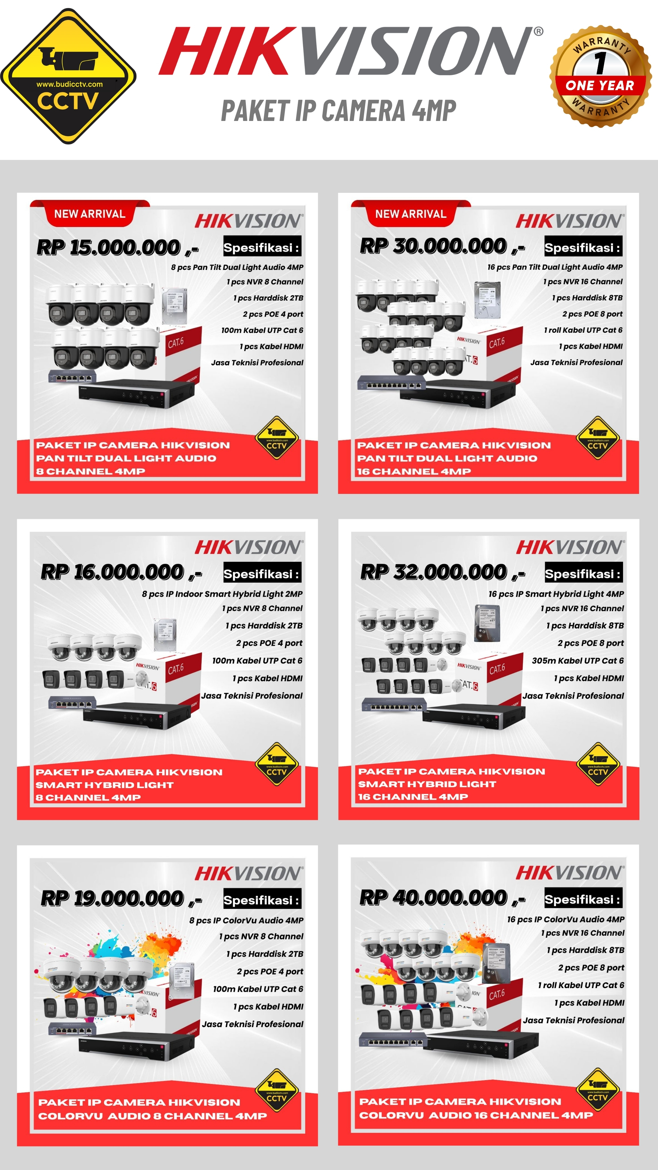 Harga 6 - Budi CCTV