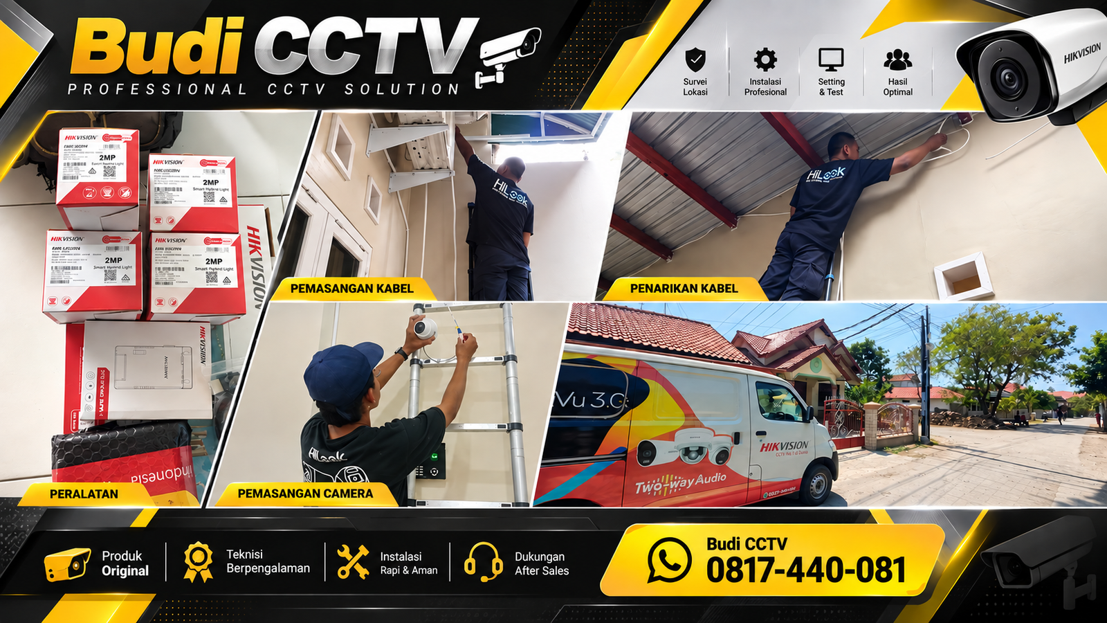 Instalasi CCTV Hikvision untuk Rumah Tinggal di Cirebon, Mendukung Pencegahan Risiko Keamanan