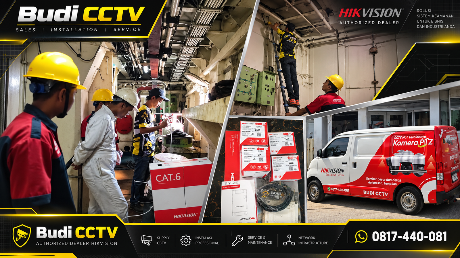 Pemasangan CCTV Hikvision di Pabrik Cirebon, Rekaman Tersimpan Aman