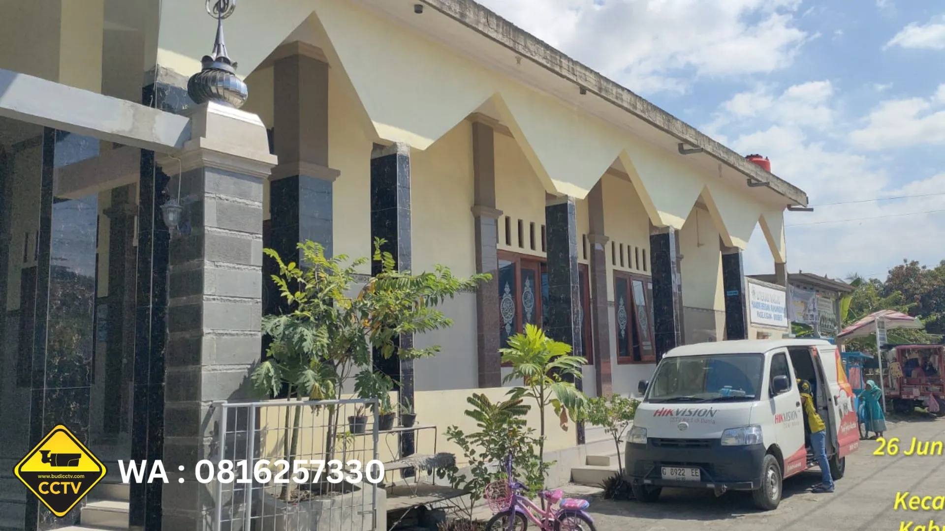 Pasang CCTV Hikvision 5MP di Masjid Nurul Huda Harjamukti, Cirebon