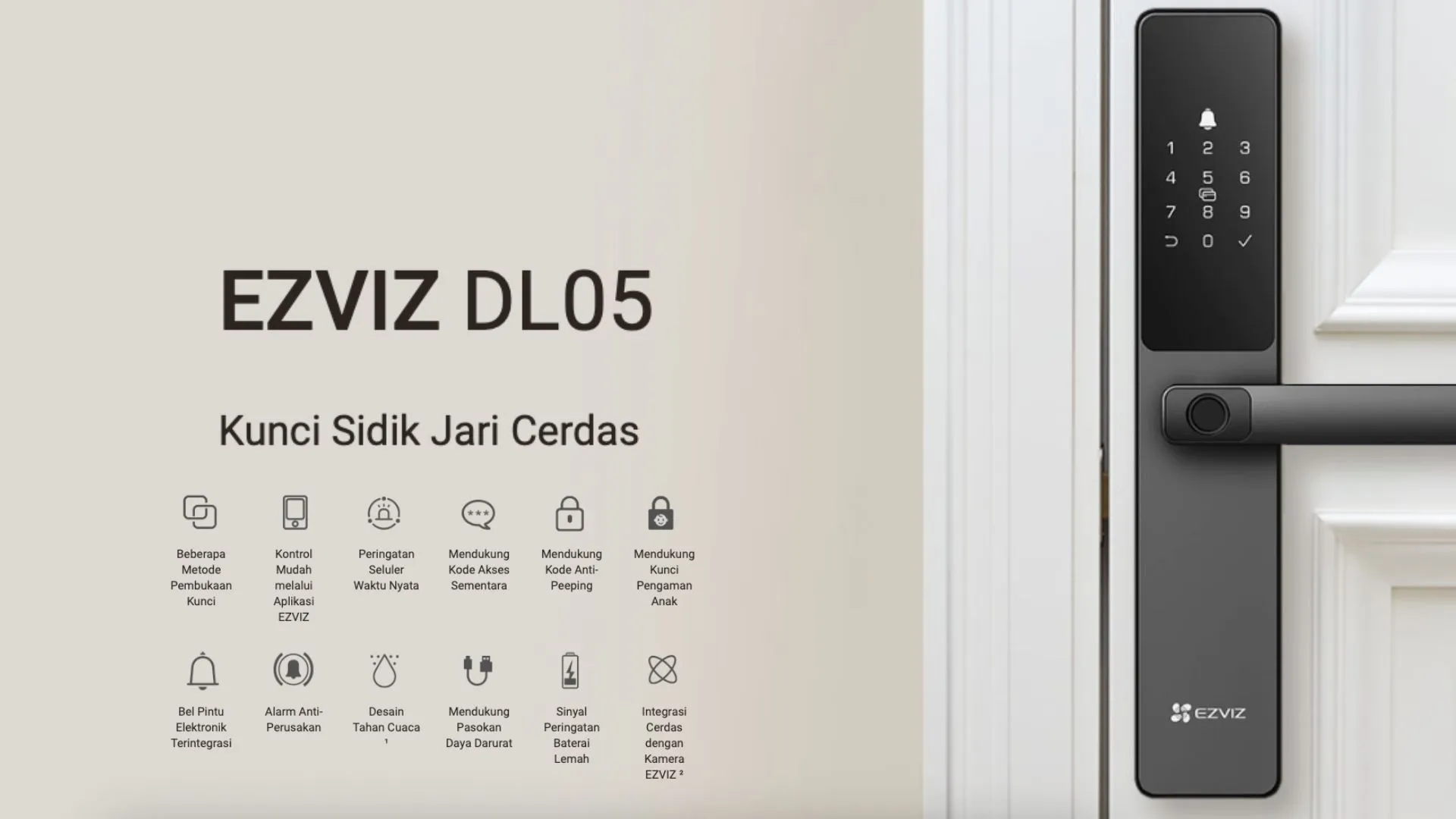 Pasang CCTV di Cirebon - Ezviz Smart Door Lock