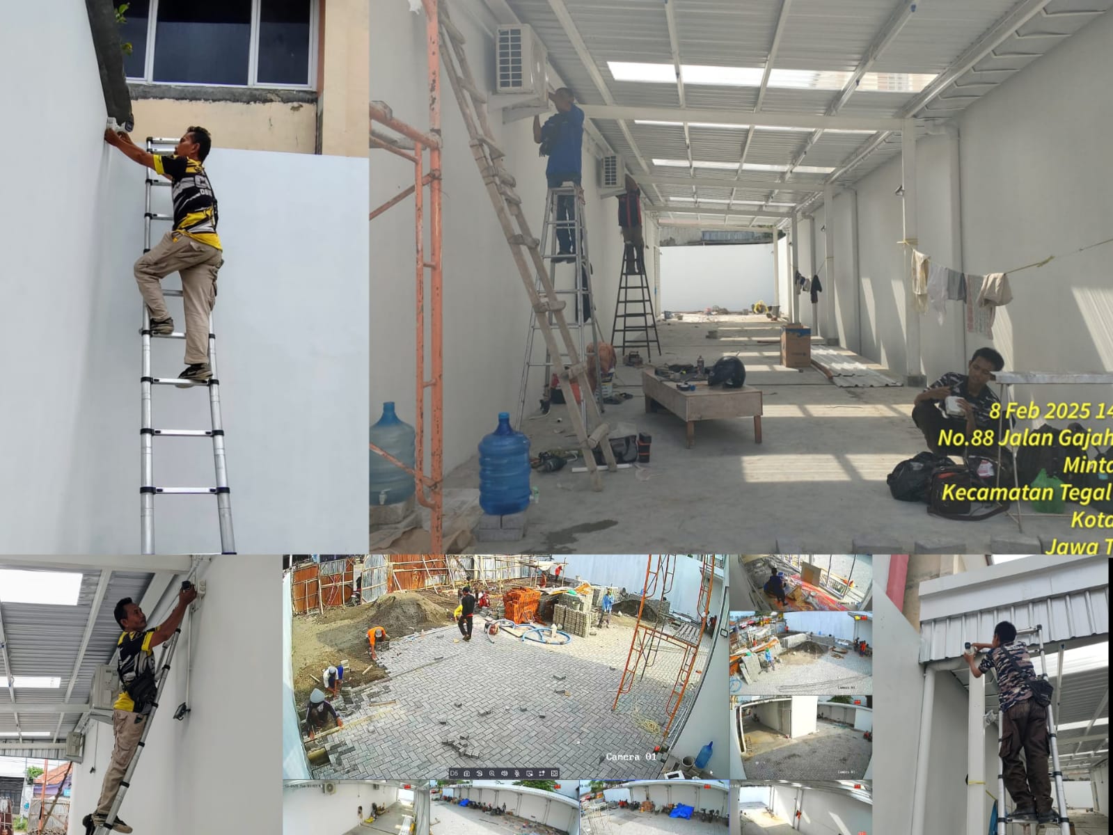 Pemasangan CCTV Hikvision 16 Channel Smart Hybrid Light 5MP di Area Perusahaan Cirebon Barat