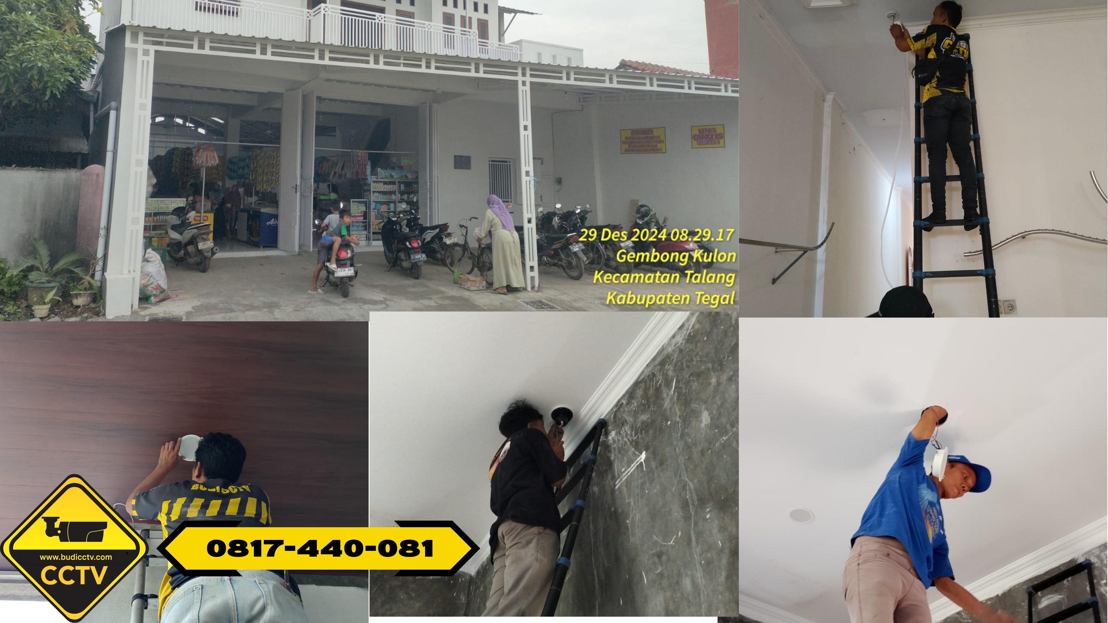 Pasang CCTV Hikvision 16 Channel Smart Hybrid Light 2MP di Perusahaan Kota Cirebon