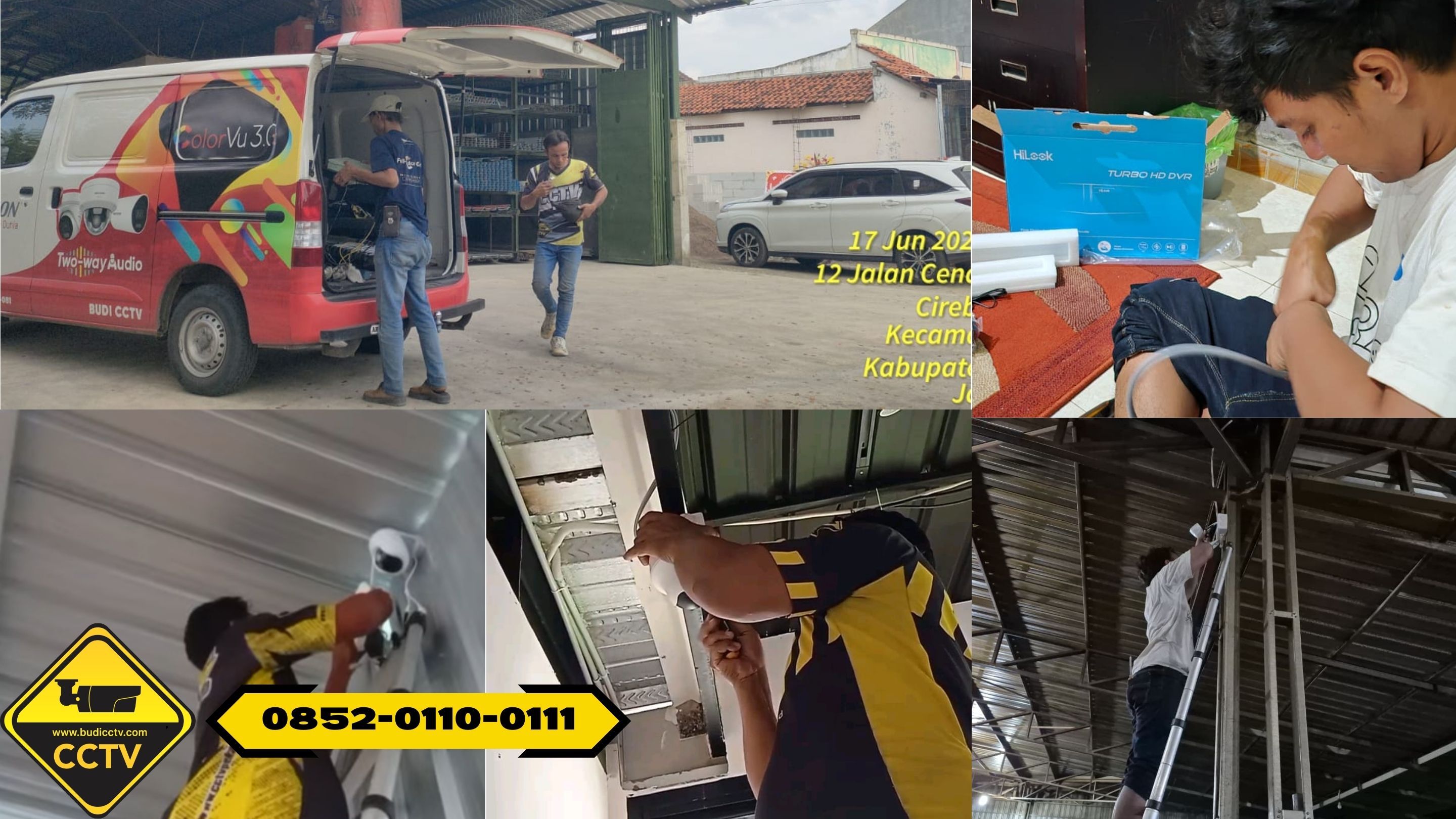 Instalasi CCTV Hikvision 16 Channel untuk Perusahaan di Kota Cirebon