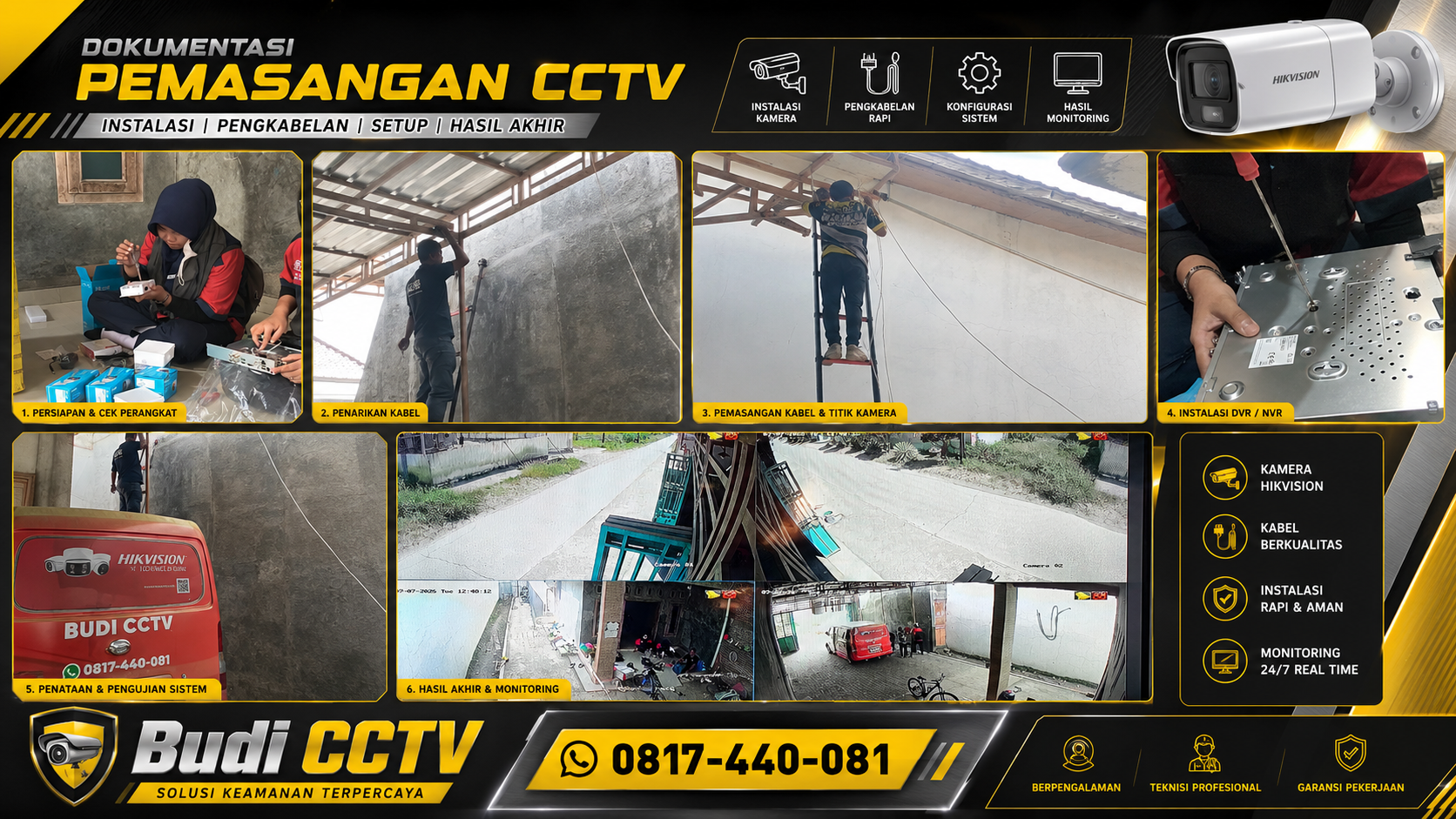 Pasang CCTV Rumah di Cirebon: Kualitas HiLook, Hasil Rapi dan Bergaransi