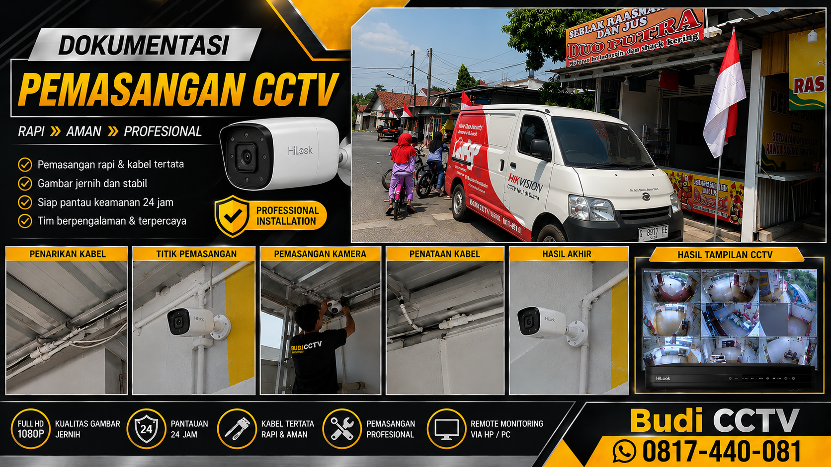 Efisiensi Pengawasan CCTV HiLook di Warung Seblak Cirebon