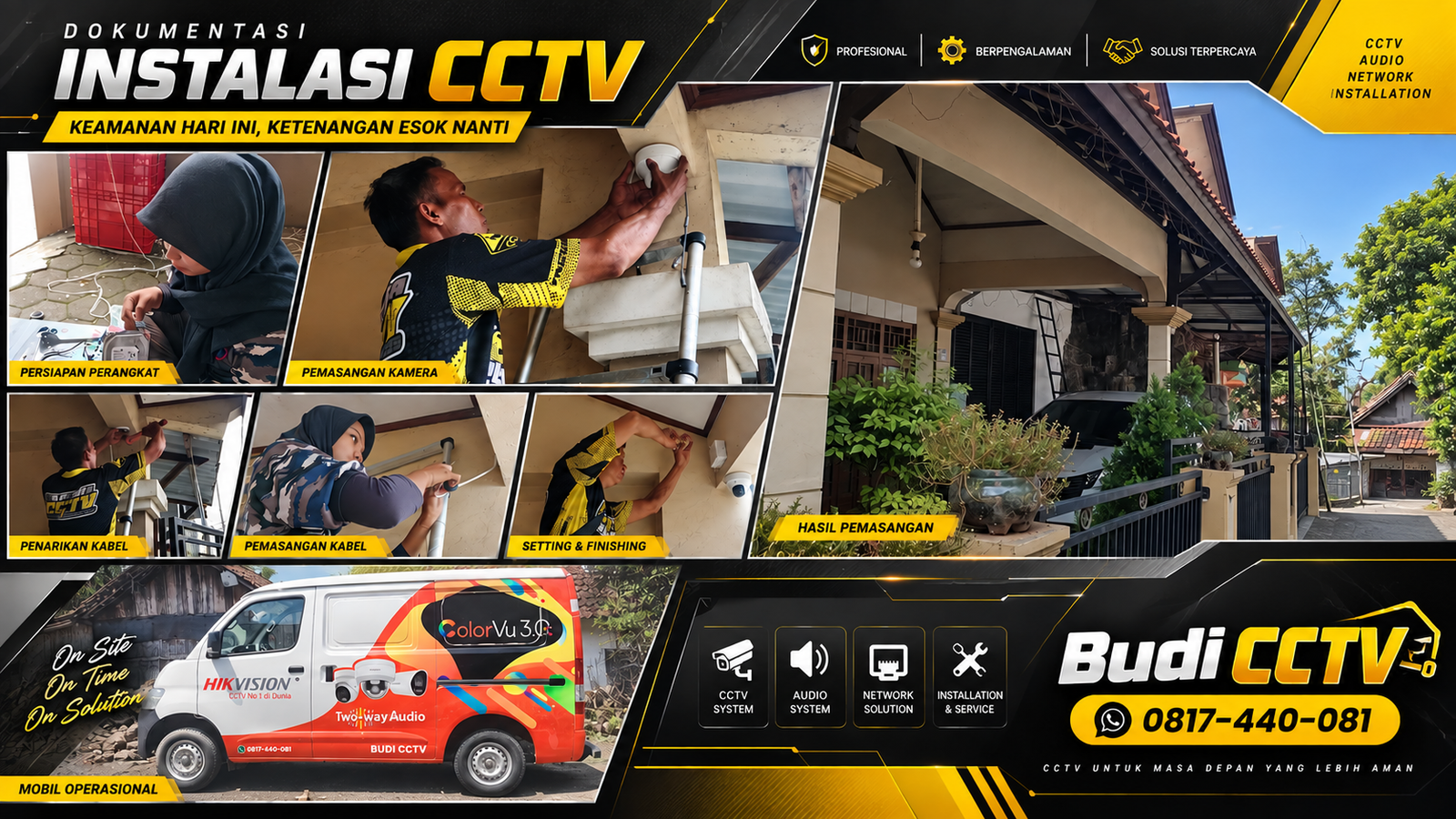 Instalasi CCTV HiLook IP Camera di Cirebon, Sistem Penyimpanan Rekaman Andal